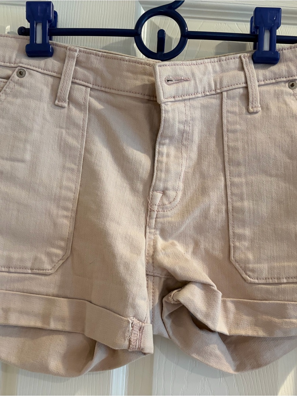 Gap Women's Light Pink Denim Girlfriend  Shorts-Size 6